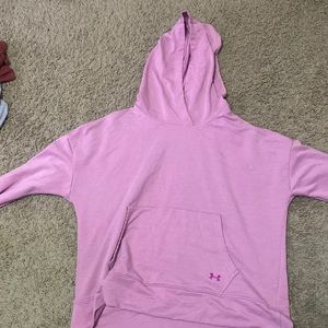Pink under armor hoodie!